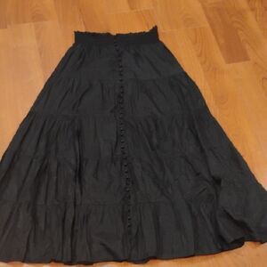 Chic Black A-Line Skirt